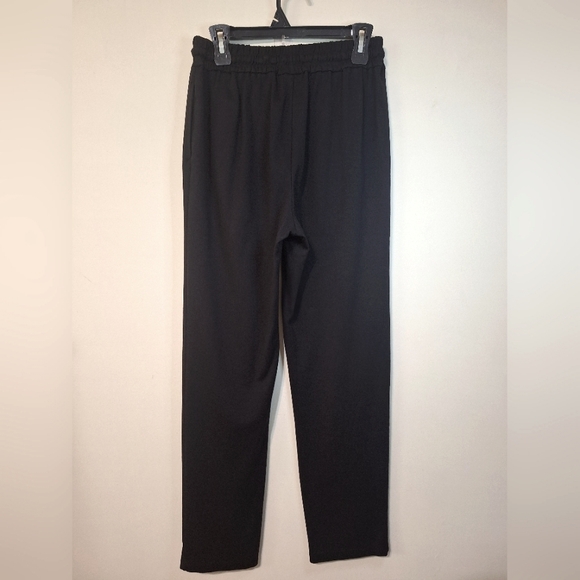 Badgley Mischka Medium black elastic waist draw string straight leg trousers - Picture 3 of 6